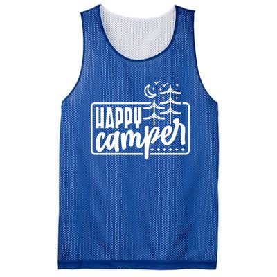 Happy Camper Camping Gift Mesh Reversible Basketball Jersey Tank