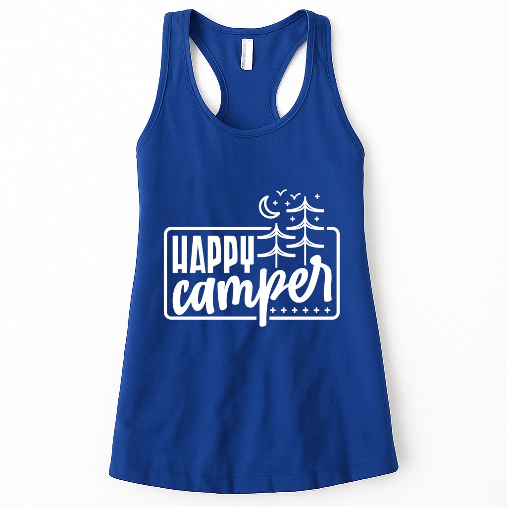 Happy Camper Camping Gift Womens Tank Top