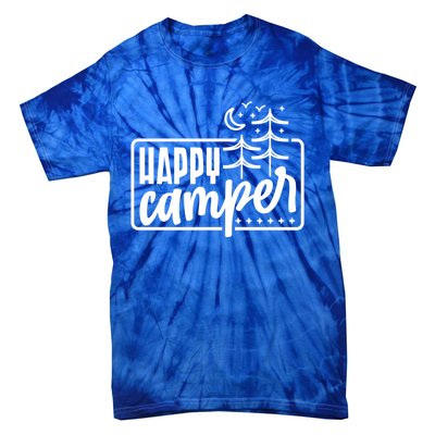 Happy Camper Camping Gift Tie-Dye T-Shirt