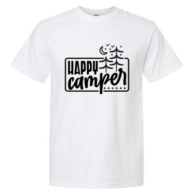 Happy Camper Camping Gift Garment-Dyed Heavyweight T-Shirt