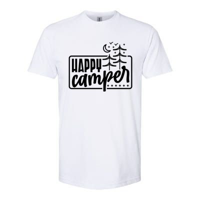 Happy Camper Camping Gift Softstyle® CVC T-Shirt