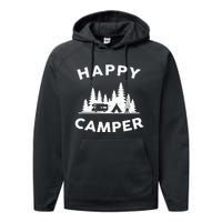 Happy Camper Camping Performance Fleece Hoodie