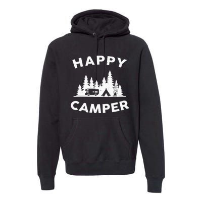 Happy Camper Camping Premium Hoodie