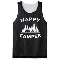 Happy Camper Camping Mesh Reversible Basketball Jersey Tank