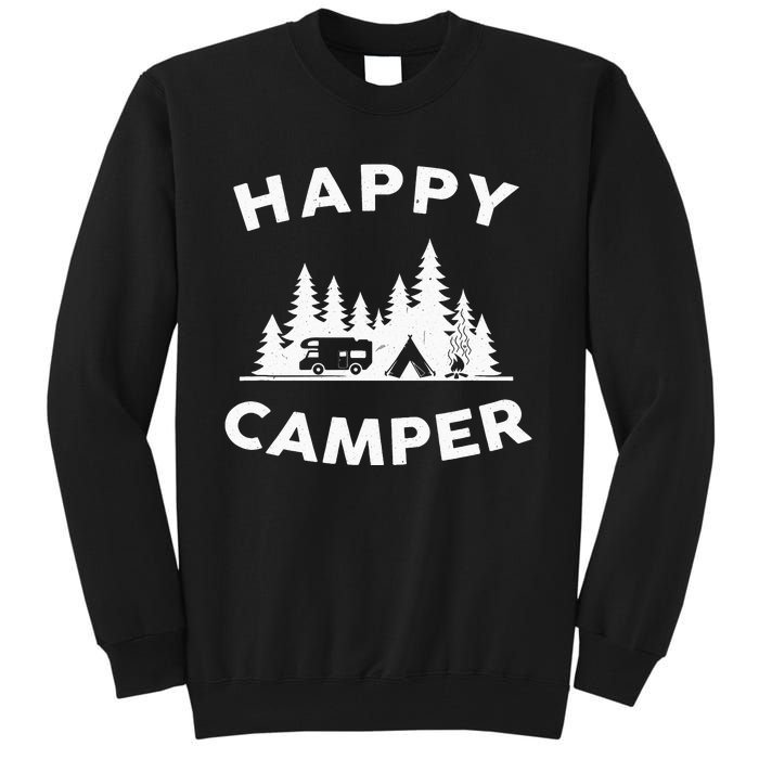 Happy Camper Camping Tall Sweatshirt