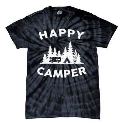 Happy Camper Camping Tie-Dye T-Shirt