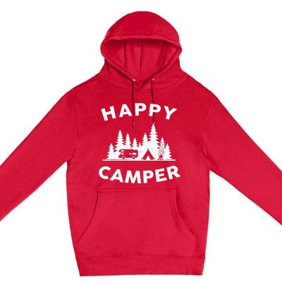 Happy Camper Camping Premium Pullover Hoodie