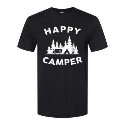 Happy Camper Camping Softstyle CVC T-Shirt