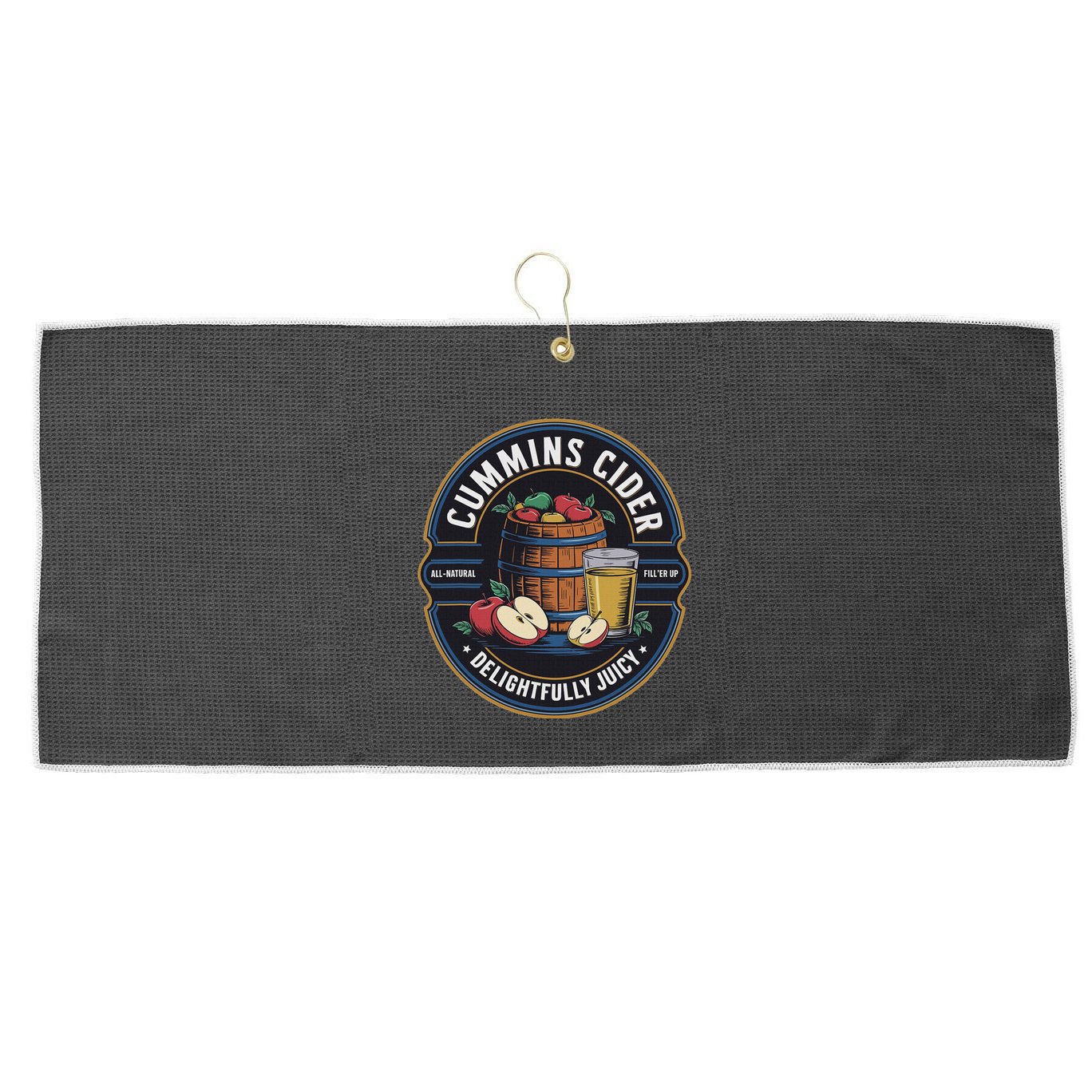 Haul Cummins Cider S Funny Large Microfiber Waffle Golf Towel