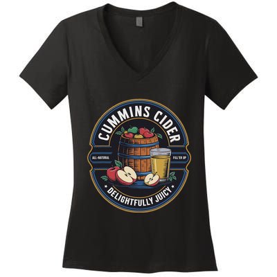 Haul Cummins Cider S Funny Women's V-Neck T-Shirt