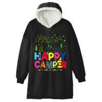 Happy Camper Camping Funny Hooded Wearable Blanket