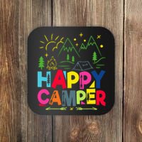 Happy Camper Camping Funny Coaster