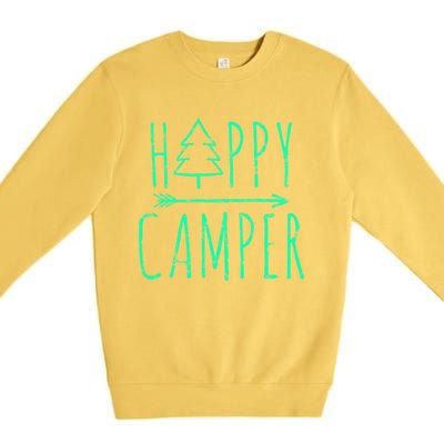 Happy Camper Camping Gift Premium Crewneck Sweatshirt