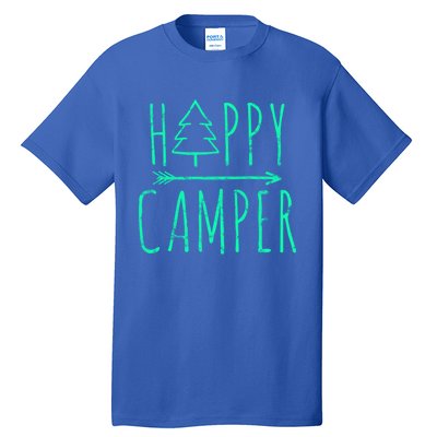 Happy Camper Camping Gift Tall T-Shirt