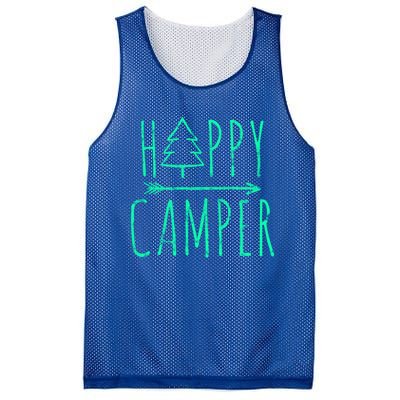 Happy Camper Camping Gift Mesh Reversible Basketball Jersey Tank