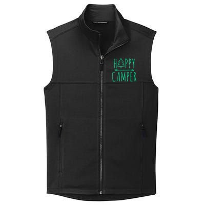 Happy Camper Camping Gift Collective Smooth Fleece Vest