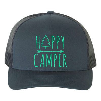 Happy Camper Camping Gift Yupoong Adult 5-Panel Trucker Hat