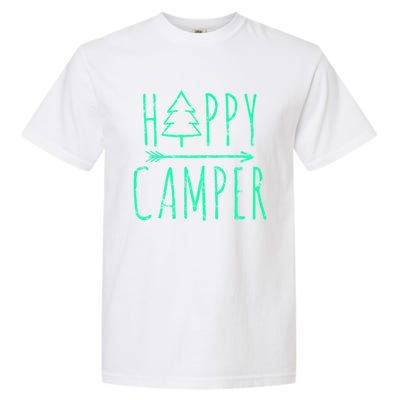 Happy Camper Camping Gift Garment-Dyed Heavyweight T-Shirt