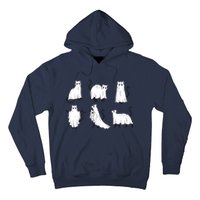 Halloween Cute Cat Boo Halloween Cat Ghost Hoodie