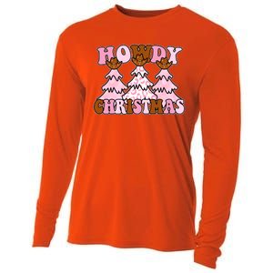 Howdy Christmas Cute Holiday Cooling Performance Long Sleeve Crew