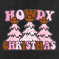 Howdy Christmas Cute Holiday 7 Panel Mesh Trucker Snapback Hat