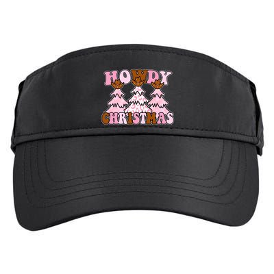 Howdy Christmas Cute Holiday Adult Drive Performance Visor