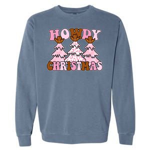 Howdy Christmas Cute Holiday Garment-Dyed Sweatshirt