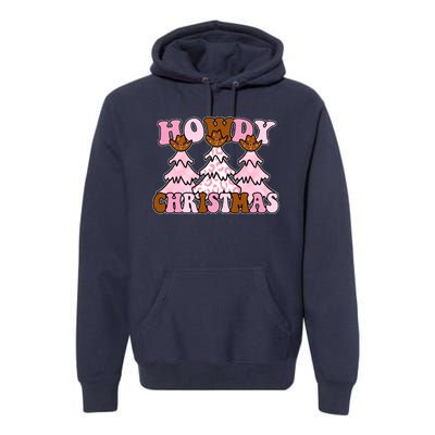 Howdy Christmas Cute Holiday Premium Hoodie