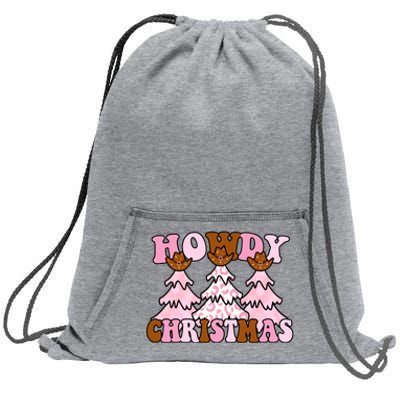 Howdy Christmas Cute Holiday Sweatshirt Cinch Pack Bag