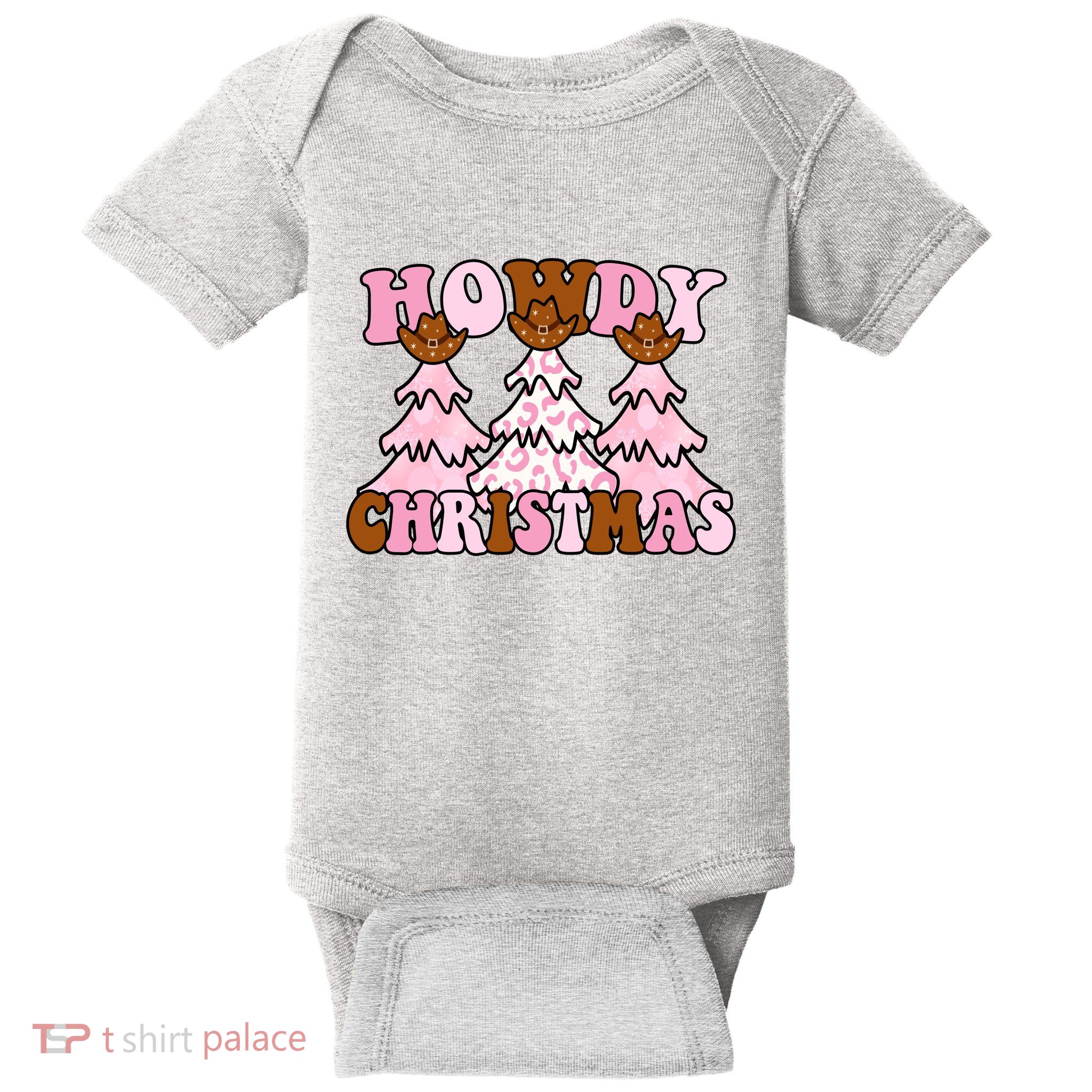 Howdy Christmas Cute Holiday Baby Bodysuit