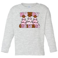 Howdy Christmas Cute Holiday Toddler Long Sleeve Shirt