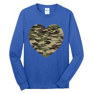 Heart Camoflauge Clothing Camo Military Tactical Gift Tall Long Sleeve T-Shirt