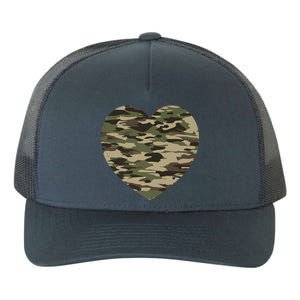 Heart Camoflauge Clothing Camo Military Tactical Gift Yupoong Adult 5-Panel Trucker Hat