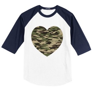 Heart Camoflauge Clothing Camo Military Tactical Gift Baseball Sleeve Shirt