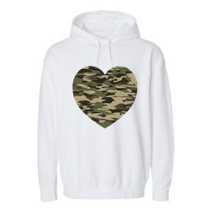 Heart Camoflauge Clothing Camo Military Tactical Gift Garment-Dyed Fleece Hoodie