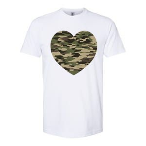 Heart Camoflauge Clothing Camo Military Tactical Gift Softstyle CVC T-Shirt