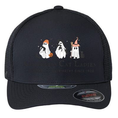 Halloween Childless Cat Lady Flexfit Unipanel Trucker Cap