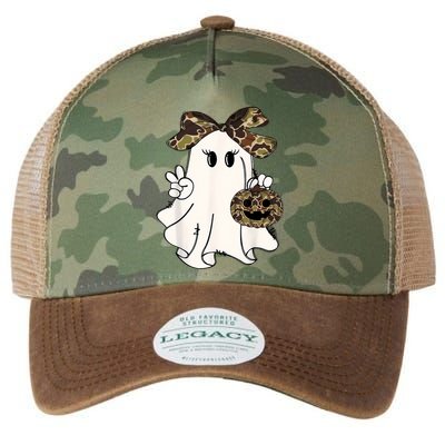 Halloween Camouflage Camo Ghost Hello Hunting Season Legacy Tie Dye Trucker Hat