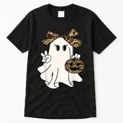 Halloween Camouflage Camo Ghost Hello Hunting Season Tall T-Shirt