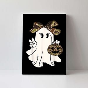 Halloween Camouflage Camo Ghost Hello Hunting Season Canvas