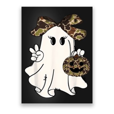 Halloween Camouflage Camo Ghost Hello Hunting Season Poster