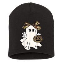 Halloween Camouflage Camo Ghost Hello Hunting Season Short Acrylic Beanie