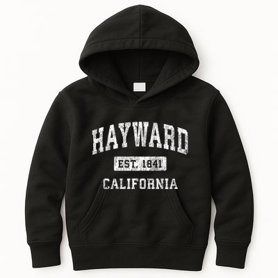 Hayward California Ca Vintage Established Sports Kids Hoodie