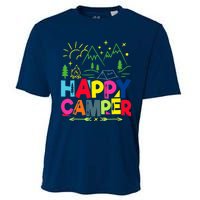 Happy Camper Camping Funny Gift Cooling Performance Crew T-Shirt