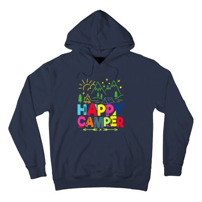 Happy Camper Camping Funny Gift Hoodie