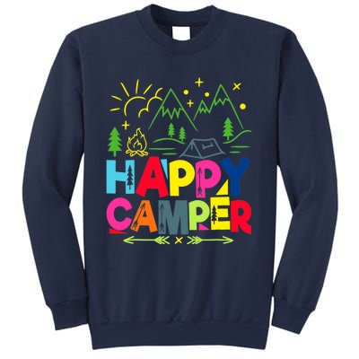 Happy Camper Camping Funny Gift Sweatshirt