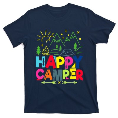 Happy Camper Camping Funny Gift T-Shirt