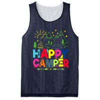 Happy Camper Camping Funny Gift Mesh Reversible Basketball Jersey Tank