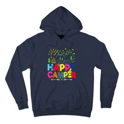 Happy Camper Camping Funny Gift Tall Hoodie