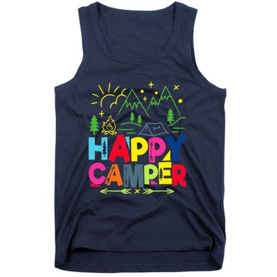 Happy Camper Camping Funny Gift Tank Top